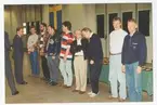 Chefen I 4 1995-1997, överste 1. graden Gunnar Ridderstad, avtackar civilanställd personal.