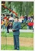 C A,Åke Sagrén (Arméchef 1990-96) talar till publik på Grenadjärvallen.