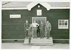 Brittiske generalmajoren Alsehurst besök vid regementet 1983.