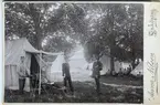 Malmen 1897. f.v Korpral Hilding(....?) Löjtnant Åstrand,
Löjtnant ...Sjögren mfl.