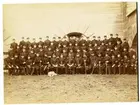 Karlsborg efter 1886.
Militärer på gruppfoto.