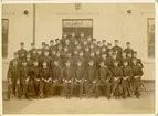 Grupp av officersvolontärer på Karlsborg 1891.