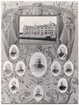 Bildarrangemang gällande Arméfördelningens Militärskola i Norrköping 1894-1895.
Bilder på stor fastighet och några porträttbilder på officerare.