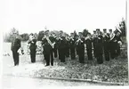 1938 I 4s Musikkår FrV Mdir Rösell med flera musikfanjunkare.
