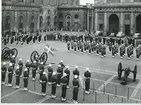 Högvaktsavlösning kungliga Slottet 29/11 1958.