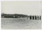 Minnesfesten å Malmen 18/6 1922.Kapten Palmqvist.
Veteranernas förbimarsch. Livkompaniet. Ydre kompani.