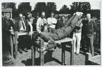 Riksdagsbesök 22/8-1973.2:a fr.vänster,Pv-konsulent.
1a till höger riksdagsman Pohlstam(FP).
