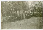 Foto taget 1926 i samband med fest på Malmen.
Landshövding och personer med höga officersgrader(och ett par närstående kvinnor) namnges.