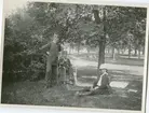 Gräsplan på Malmen,1921?
Fr.v.. E.Fornell, Hj. Mörner, W. De Geer (i hjälm)