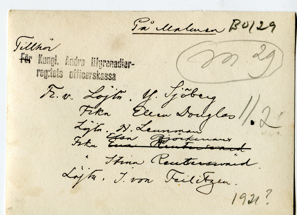 På Malmen 1921.Tre "officerspar"(se bild 2)
