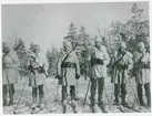 Linköpingsgrabbar i beredskapstjänst i norrland 1940.