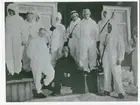 Linköpingsgrabbar i finska skidlöparoveraller vid finskagränsen 1940.