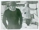 Bertil Egemyr förbereder en träningstur på skidor
i norrland 1941.