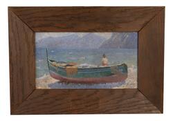 Båtstudie från Capri [Målning]