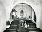 Västerås-Barkarö sn, Västerås kn, Barkarö.
Interiör av Barkarö kyrka, 1983.