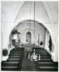 Västerås-Barkarö sn, Västerås kn, Barkarö.
Interiör av Barkarö kyrka, 1983.