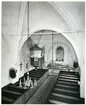 Västerås-Barkarö sn, Västerås kn, Barkarö.
Interiör av Barkarö kyrka, 1983.