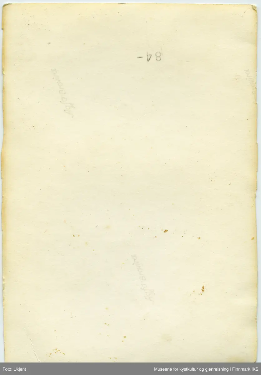 Portrett av Cornelius Moe i profil fra høyre side.