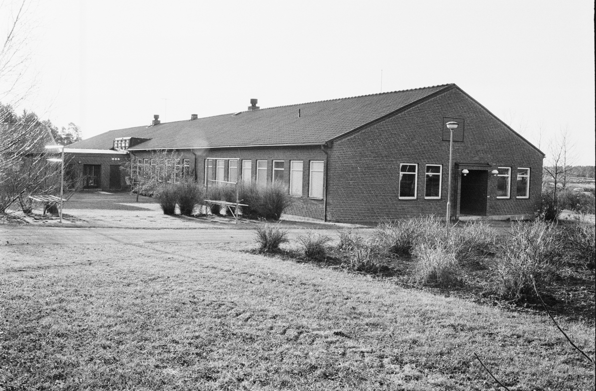 Skolbyggnad, Jälla 2:1, Jälla lantbruksskola, Vaksala socken, Uppland 1978