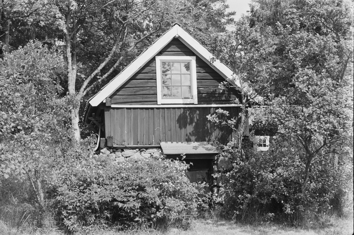 Källare och uthus, Brunna 1:1, Nystugan, Vänge socken, Uppland 1975