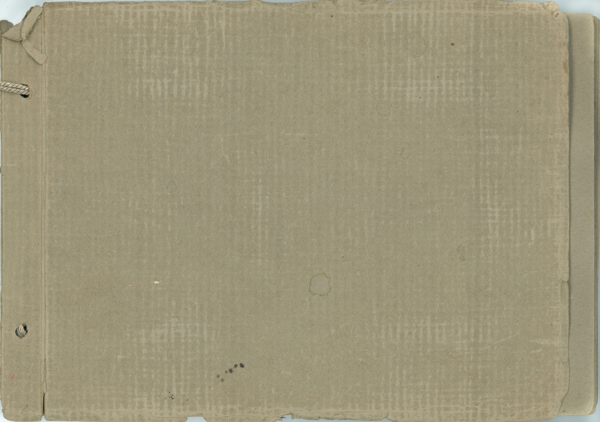 Fotoalbum. "Fröken Anna Ledin, en erinran om sommaren 1911. Vänskapsfullt av E.A."  Gåva till Anna Ledin från Emil Almqvist.