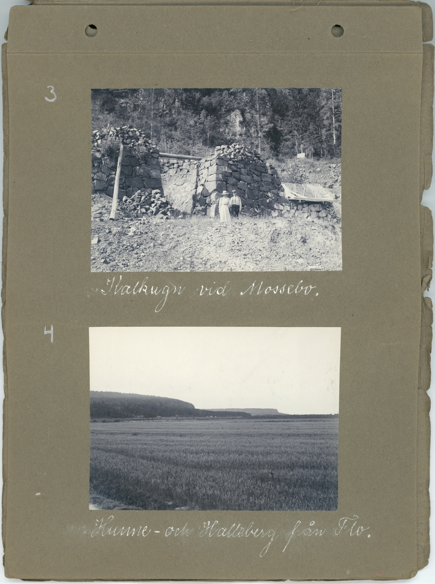 Fotoalbum. "Fröken Anna Ledin, en erinran om sommaren 1911. Vänskapsfullt av E.A."  Gåva till Anna Ledin från Emil Almqvist.