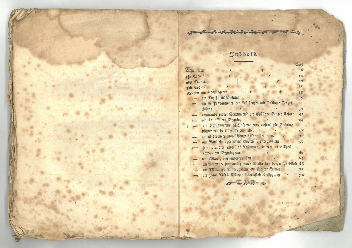 Hefte, 76 sider + omslag, sydd.