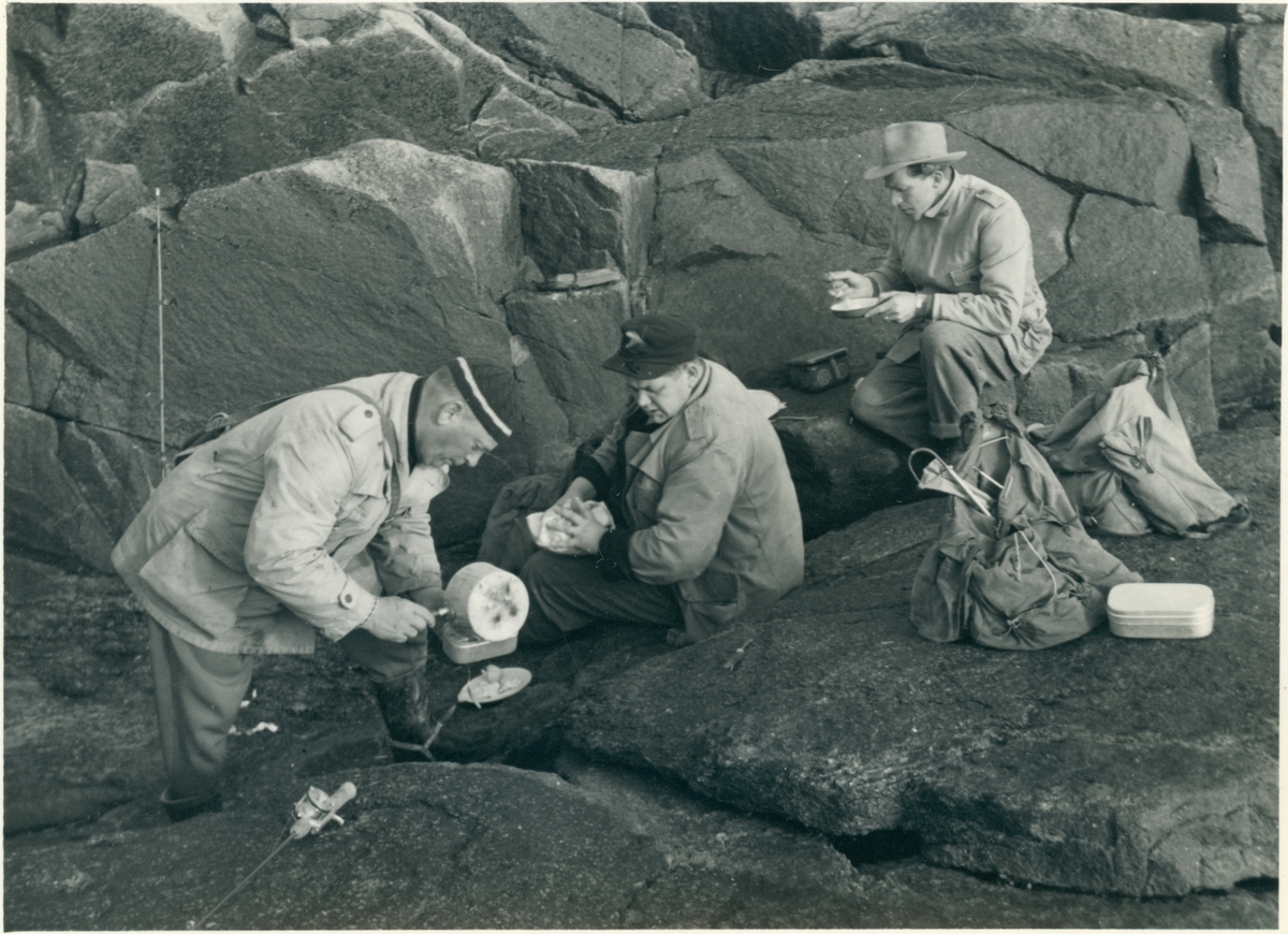 Matpaus. "Pappa på fisketur"