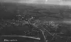 Flygfotografi av Halmstad, ca 1930.