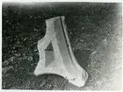 Ängsö sn, Västerås kn, Ängsö kyrka.
Sandstensfragment, 1929.