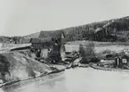 Klunkhyttan, Klunkhytte masugn.
Hyttan blåstes ned år 1901, rivdes sen.
Fotot taget omkring år 1900.