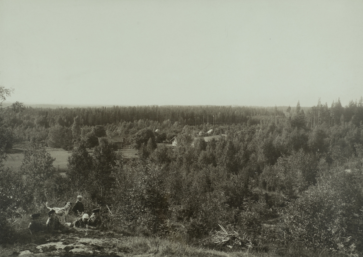 Skyllbergs bruk, utsikt från Stora Svarthyttan.