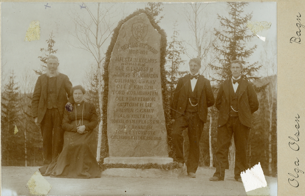 Frå avdukinga av bauta på Bautahaugen 17. mai 1905.