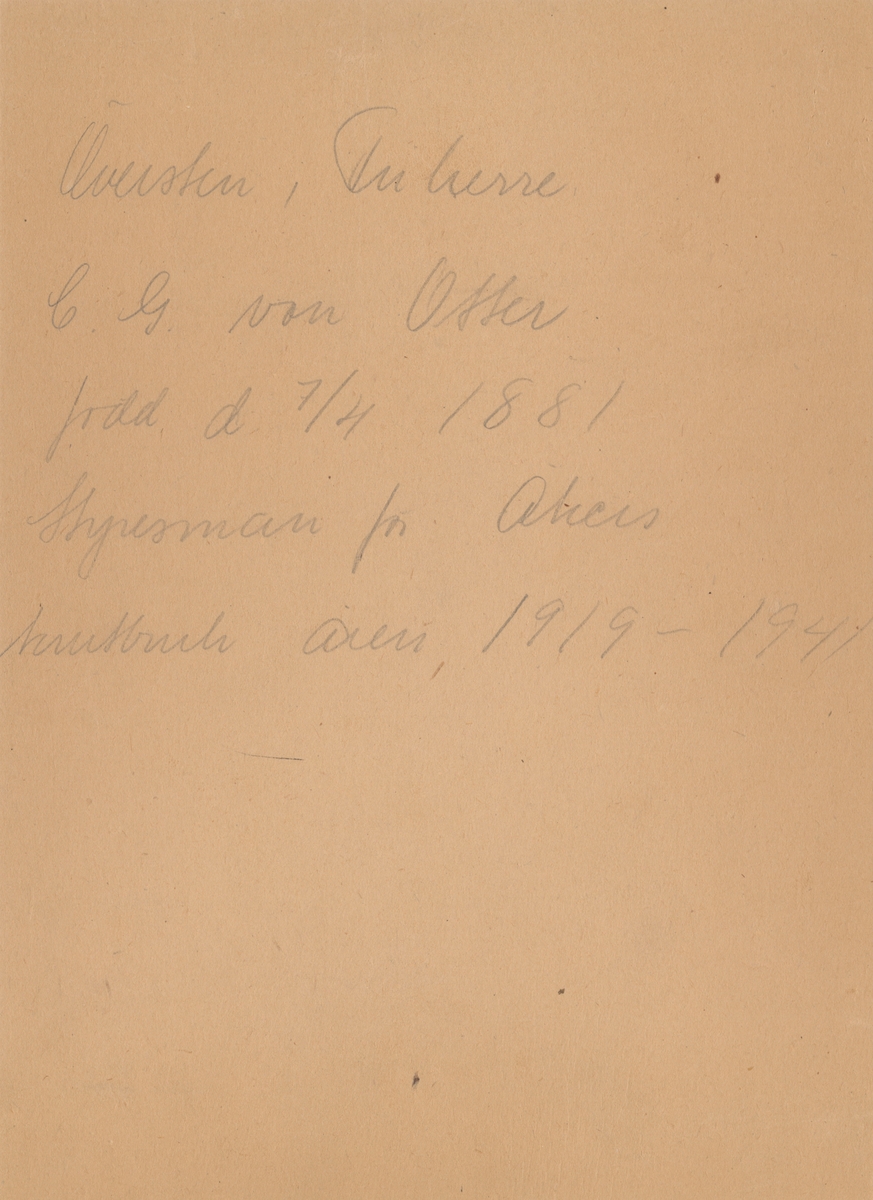 Porträtt av Carl von Otter, överste vid artilleriet.