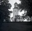 Smedby kyrka. Exteriören snett framifrån höger.