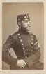 Porträtt av F. Bilsted, adjutant vid 3. infanteriregementet, danska armén.