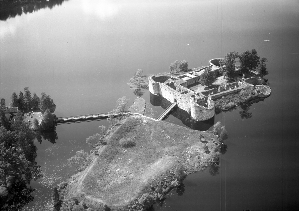 Växjö, Kronobergs slottsruin, 1961.