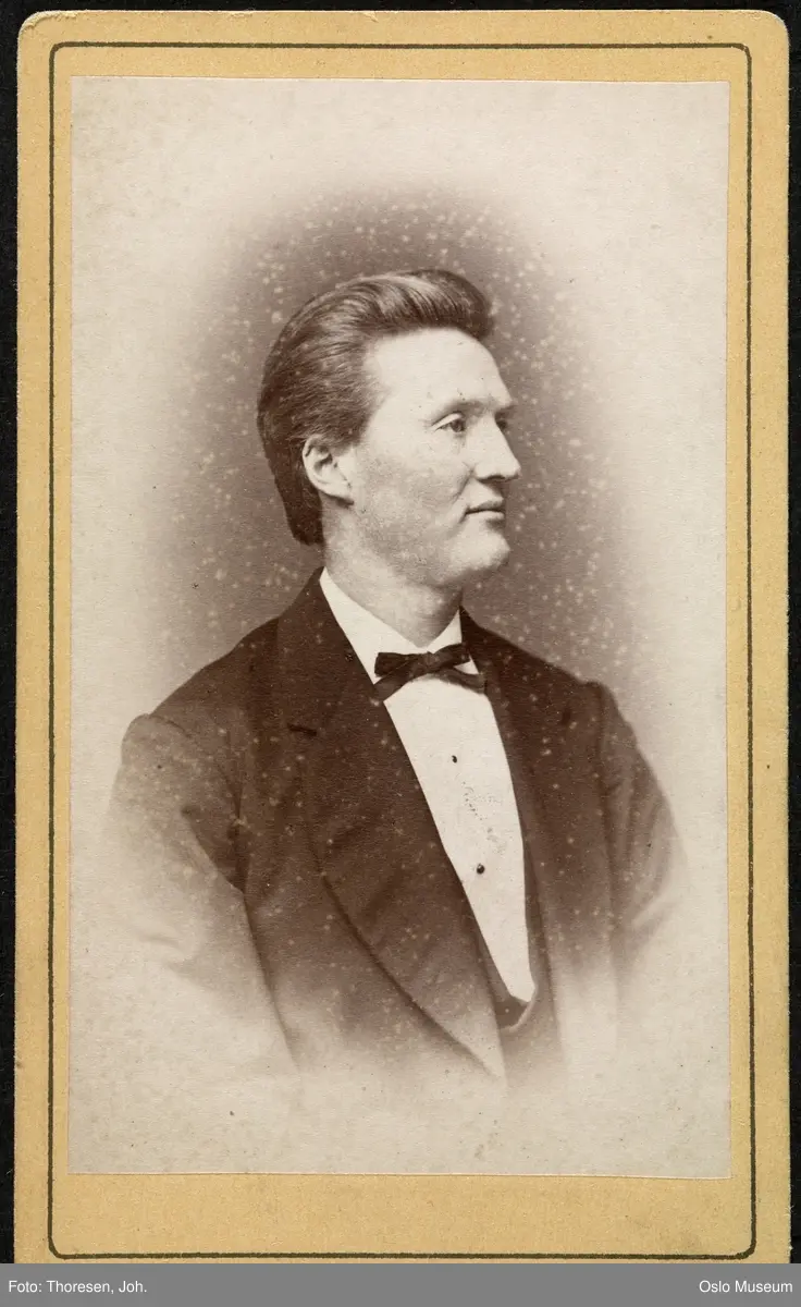 portrett, mann, vignettert brystbilde