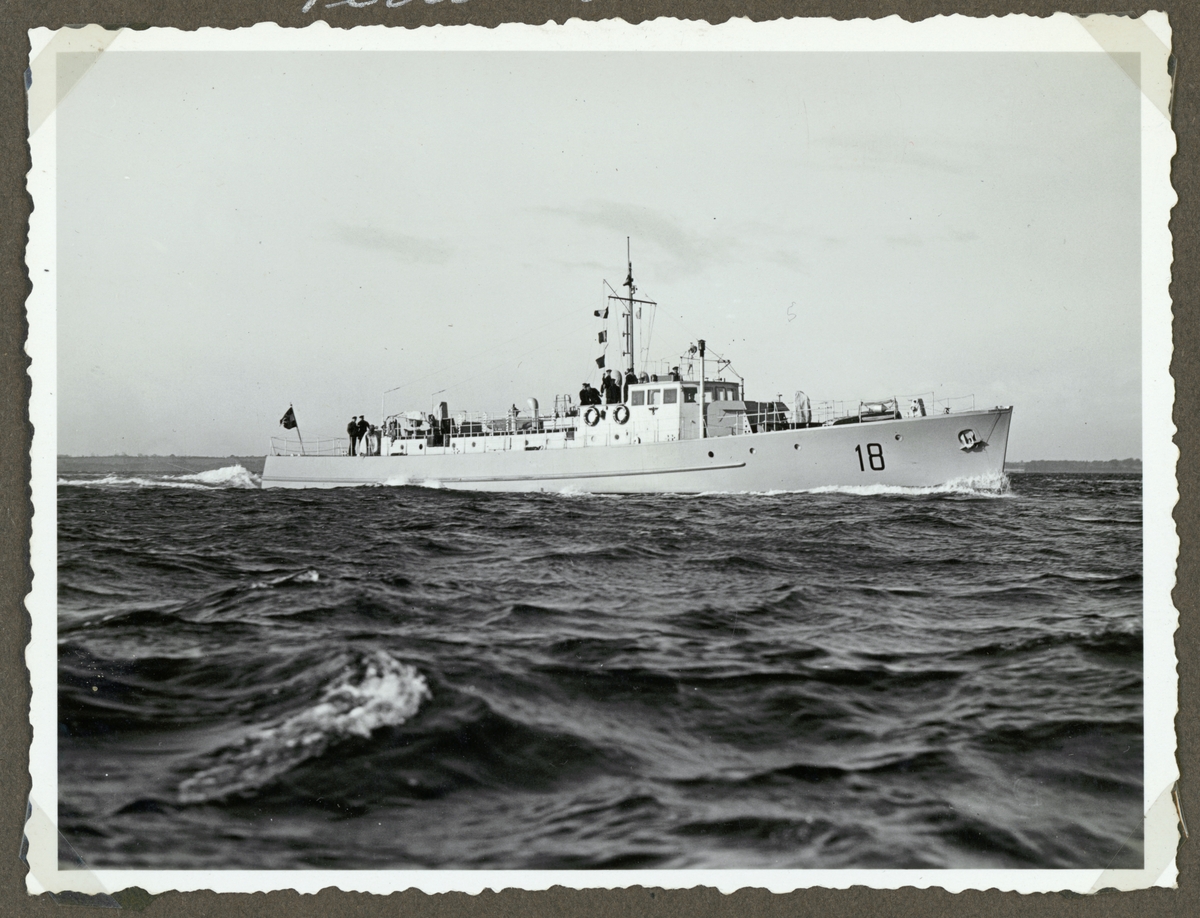 Tyska kustminsveparen R18 Räumboote byggd 1935.