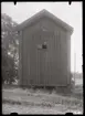 Stolpbod från Berga gård efter flytten till Vallby friluftsmuseum i Västerås.