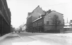 Stora gatan från Lekandria, i höjd med Mimergatan och västerut, Västerås.