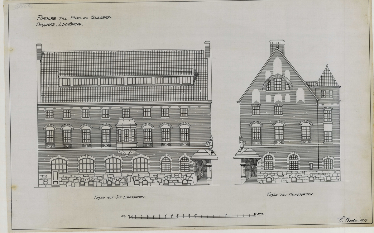 Post- och Telegrafbyggnad Linköping.