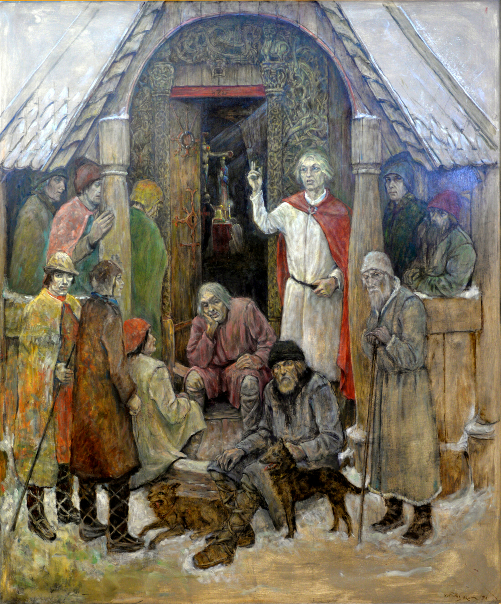 En serie på syv oljemalerier - utført i perioden 1926 til 195 - med scener fra middelalderdiktet Draumkvedet.