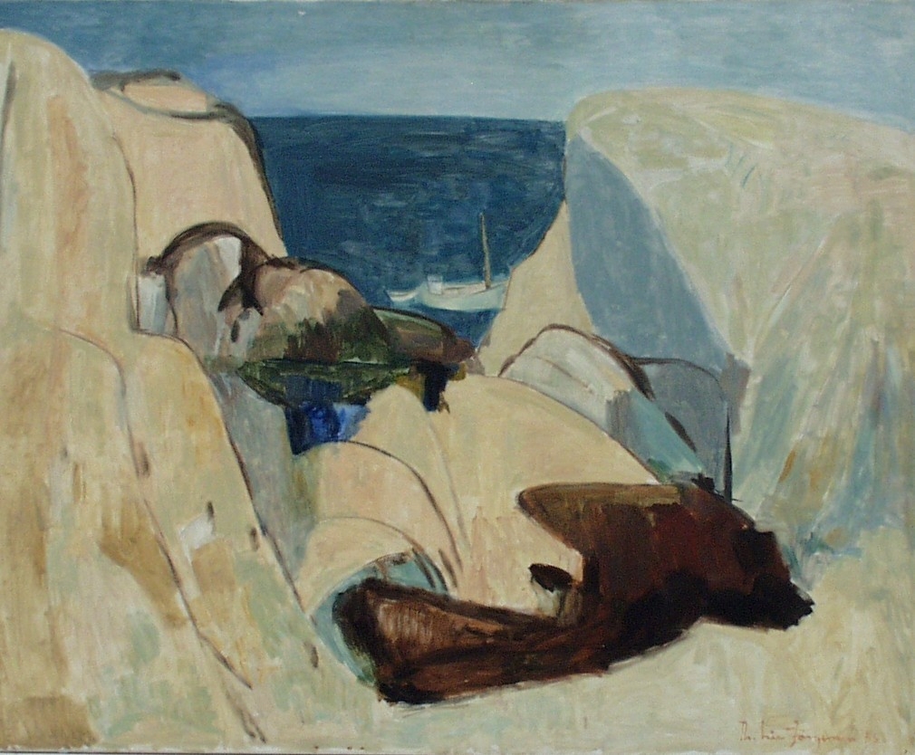 Sandstenfjeld (Ulvesund) [Oljemaleri]