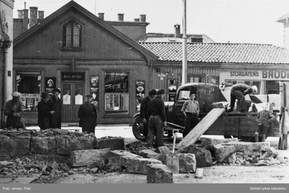 Tanksperring, Fredrikstad 1945?
