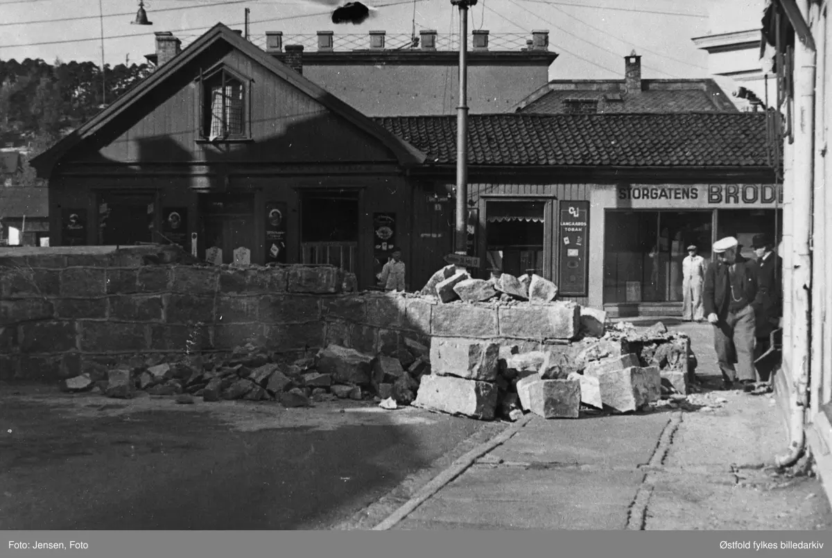 Tanksperring, Fredrikstad 1945?