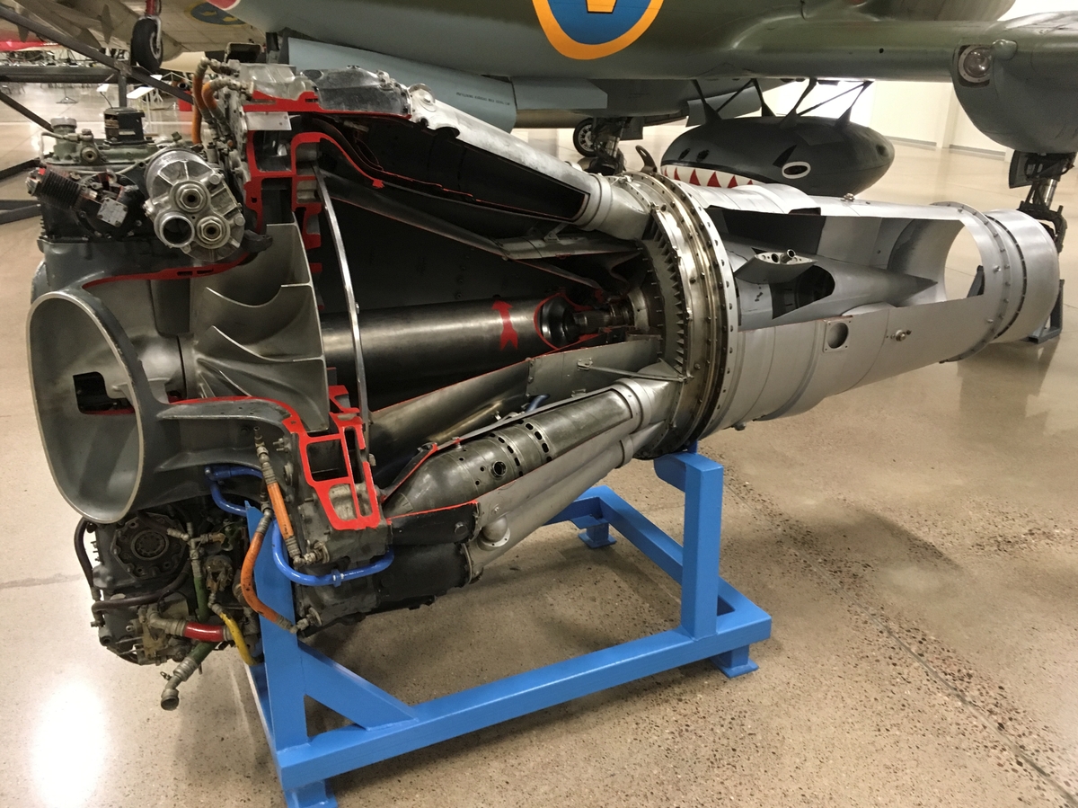 Flygmotor, De Havilland Goblin, RM 1A. Till flygplan J 28, A 21R och J 21R.