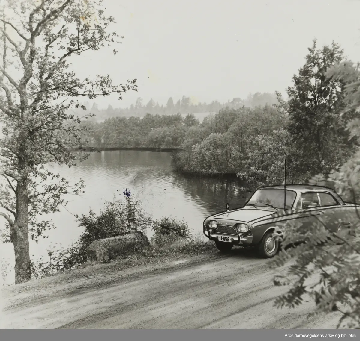 Maridalen diverse. Maridalsvannet. Juni 1956