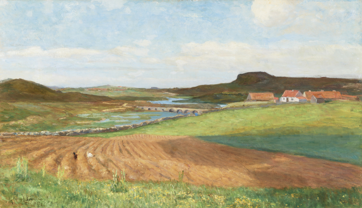 Skjævelandsbroen [Oljemaleri]