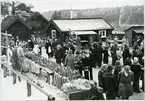 Västerås, Vallby friluftsmuseum.
Julmarknad på Vallby friluftsmuseum. 1974.